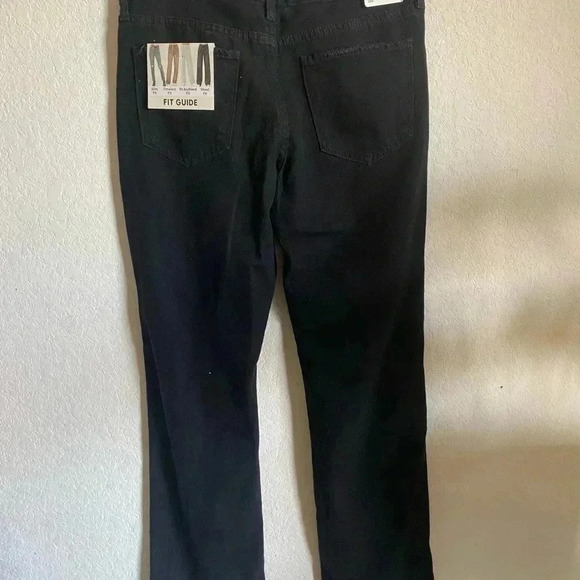 S.O.N.G. 90’s Boyfriend Low Rise Stretch Denim Distressed Black Jeans Size 9/29 - Picture 8 of 10
